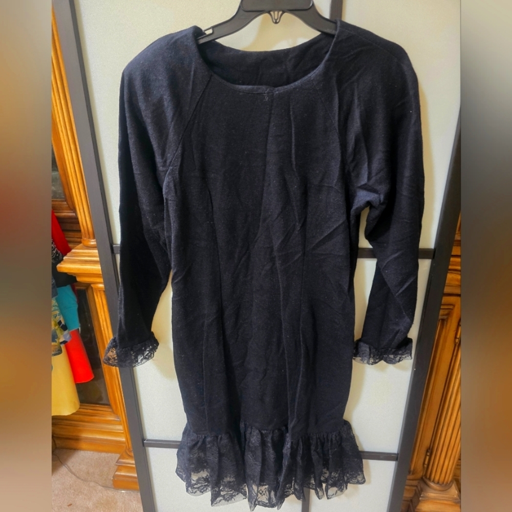 WOMAN KNIT STRETCH BODYCON DRESS SIZE LARGE